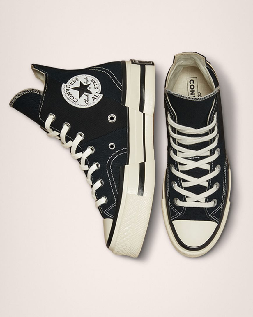 Women's Converse Chuck 70 Plus High Top Shoes Black | AU 56C13B